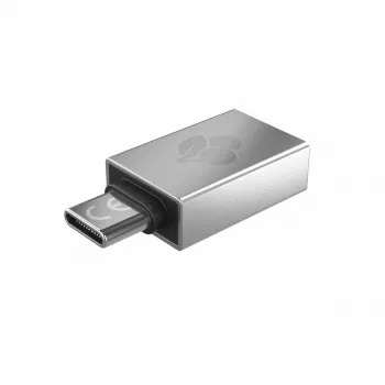 CHERRY 61710036 adaptér USB-A na USB-C, strieborný