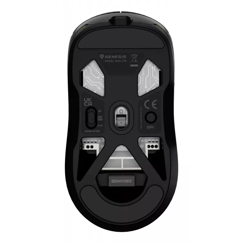 GENESIS Zircon 660 myš herná pravá ruka RF Wireless + Bluetooth + USB Type-A optická 12000 DPI