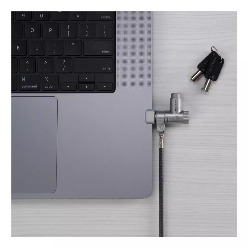 Káblový zámok Targus HS5910GL Strieborná 2m pre notebook kľúčový zámok