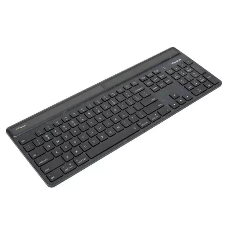 Targus Sustainable Energy Harvesting EcoSmart klávesnica univerzálna Bluetooth QWERTY Severská Čierna