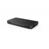 Yealink AVHub 1306011 audio/video hub, pripojenie reproduktorov 6,3 mm / RCA, linkový vstup a výstup 6,3 mm, čierny