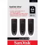 WESTERN DIGITAL Sandisk Cruzer Ultra - 64GB USB kľúč - USB 3.0 - čierna - balenie 3 ks