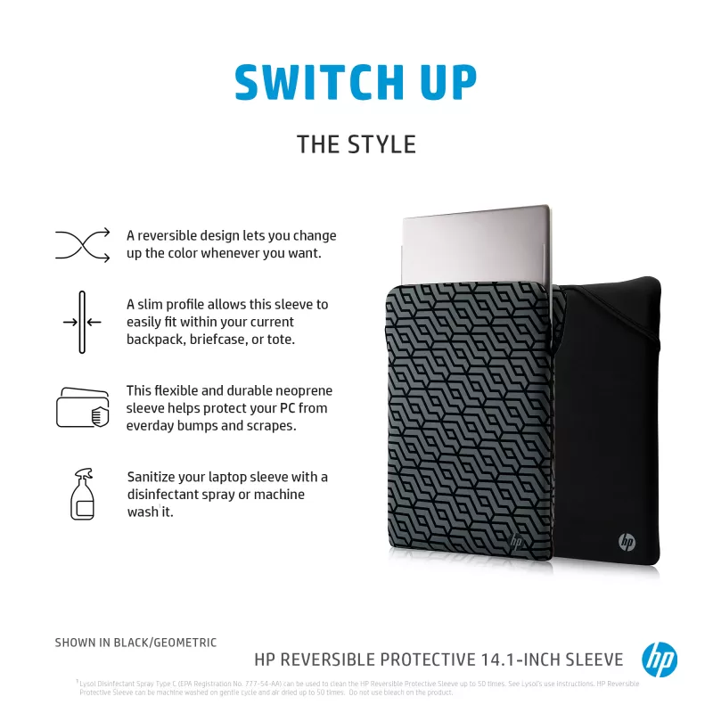 HP Obojstranné ochranné puzdro na notebook 14,1
