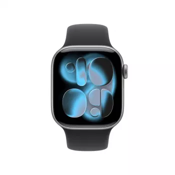 APPLE Watch Series 11 GPS + Cellular 42mm Space Grey hliníkové puzdro s čiernym športovým remienkom M/L