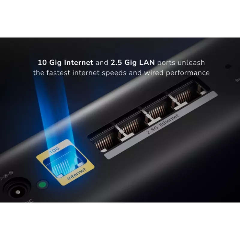 NETGEAR Orbi 870 Tri-Band (2,4 GHz / 5 GHz / 6 GHz) Wi-Fi 7 čierna 4 interné antény