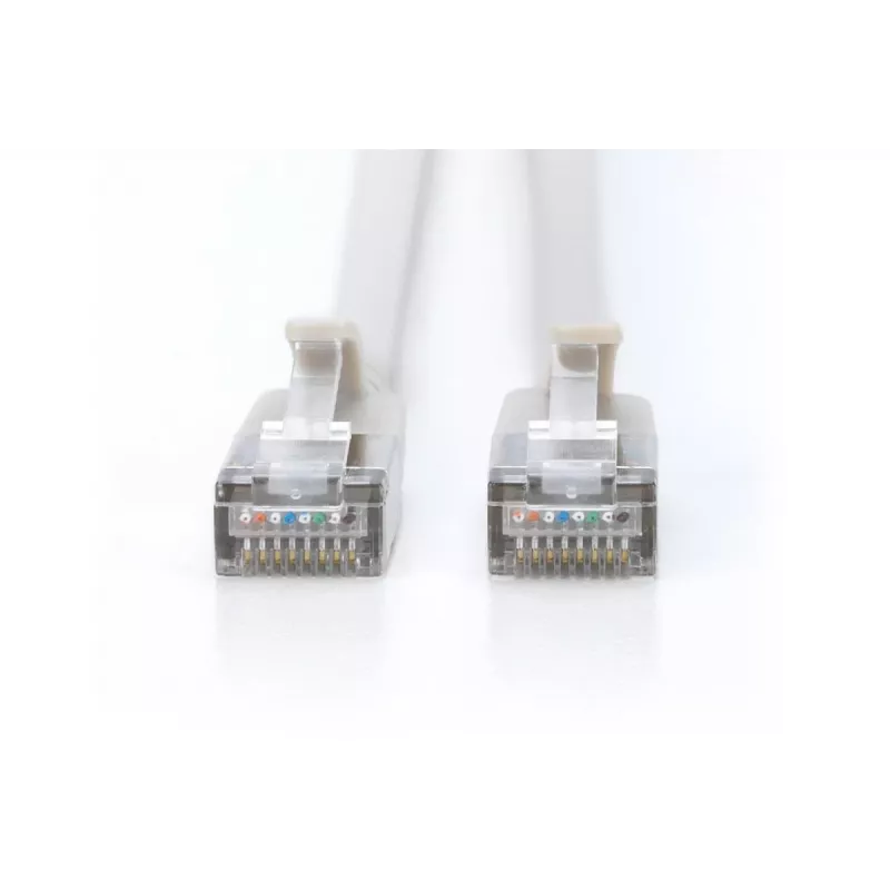 DIGITUS tenký patch kábel - CAT6A - F-FTP - 50 cm - sivý