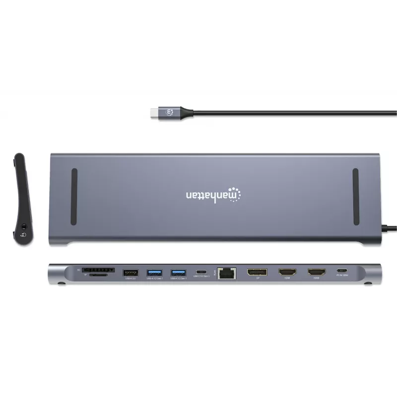 Dok/Hub Manhattan USB-C 10 portov 4K 60Hz Power Delivery