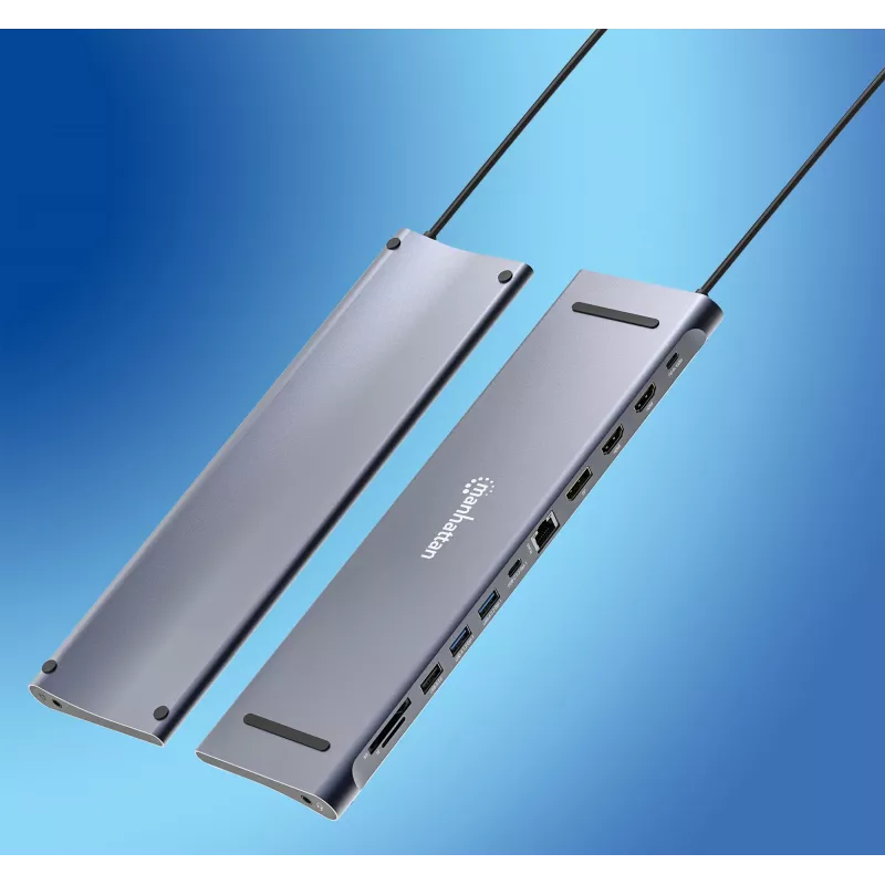 Dok/Hub Manhattan USB-C 10 portov 4K 60Hz Power Delivery
