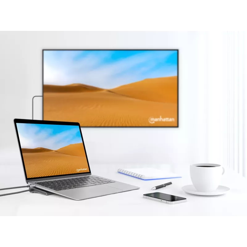 Dok/Hub Manhattan USB-C 10 portov 4K 60Hz Power Delivery