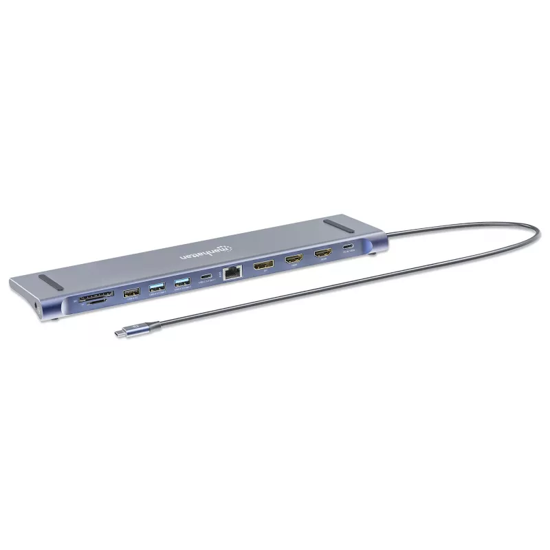 Dok/Hub Manhattan USB-C 10 portov 4K 60Hz Power Delivery