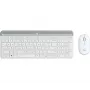 LOGITECH tenká bezdrôtová sada klávesnice a myši Mk470 - Offwhite - Qwerty US/international