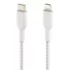 BELKIN Lightning-na-USB-C kábel pletený 1m biely