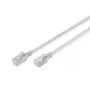DIGITUS tenký patch kábel - CAT6A - F-FTP - 3m - sivý