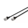 DIGITUS tenký patch kábel - CAT6A - F-FTP - 1m - čierny