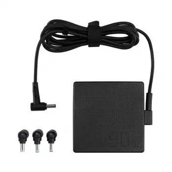 Napájací zdroj ASUS U90W-01 (ADP-90LE B) 90W, 100–240V vstup, pasívne chladenie, 75×75 mm, 0,16 m kábel, čierny