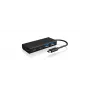 ICY BOX IB-HUB1426-CPD USB 3.2 Gen 1 (3.1 Gen 1) Type-C 5000 Mbit/s čierny