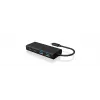 ICY BOX IB-HUB1426-CPD USB 3.2 Gen 1 (3.1 Gen 1) Type-C 5000 Mbit/s čierny