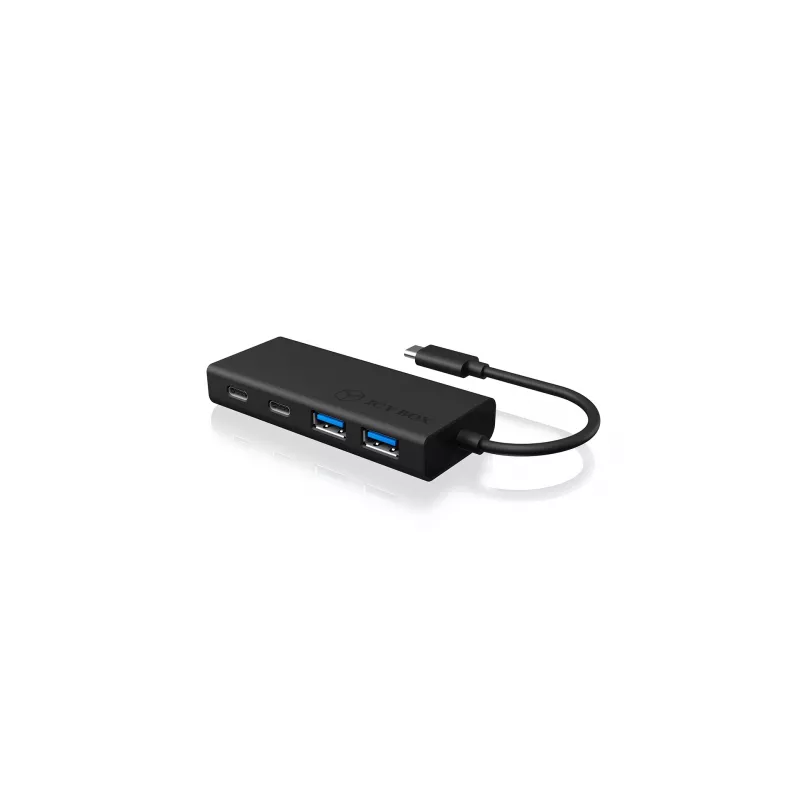 ICY BOX IB-HUB1426-CPD USB 3.2 Gen 1 (3.1 Gen 1) Type-C 5000 Mbit/s čierny