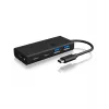 ICY BOX IB-HUB1426-CPD USB 3.2 Gen 1 (3.1 Gen 1) Type-C 5000 Mbit/s čierny