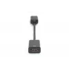 DIGITUS DP - HDMI kábel 20 cm čierny DP - HDMI Type-A M/F HDMI 2.0