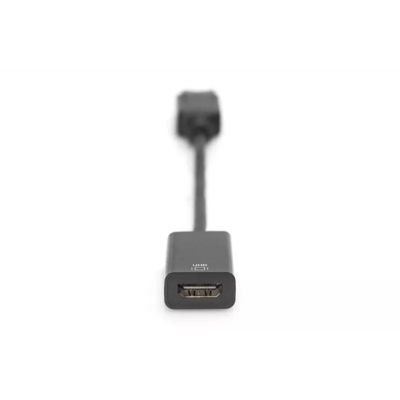 DIGITUS DP - HDMI kábel 20 cm čierny DP - HDMI Type-A M/F HDMI 2.0