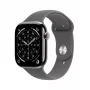 APPLE Watch Series 11 GPS + Cellular 42mm puzdro z prírodného titánu s remienkom Stone Grey Sport S/M