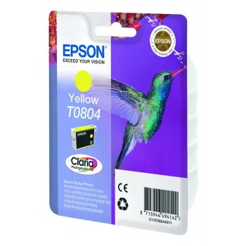 Epson Hummingbird jednoduché balenie žltá T0804 Claria Photo atrament