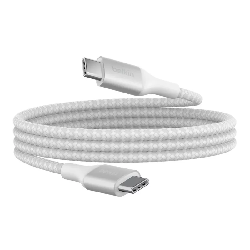 BELKIN USB kábel - BoostCharge - USB-C na USB-C kábel 240W - 1m - biely