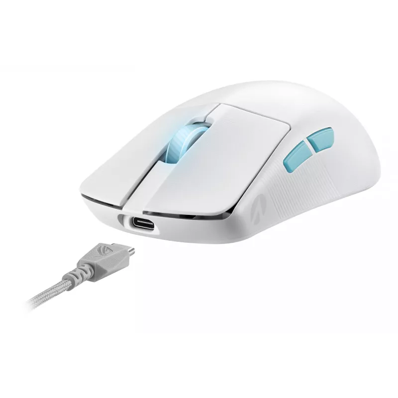 ASUS ROG Harpe Ace Aim Lab Edition myš herná obojručná RF Wireless + Bluetooth + USB Type-C opto-mechanická 36000 DPI