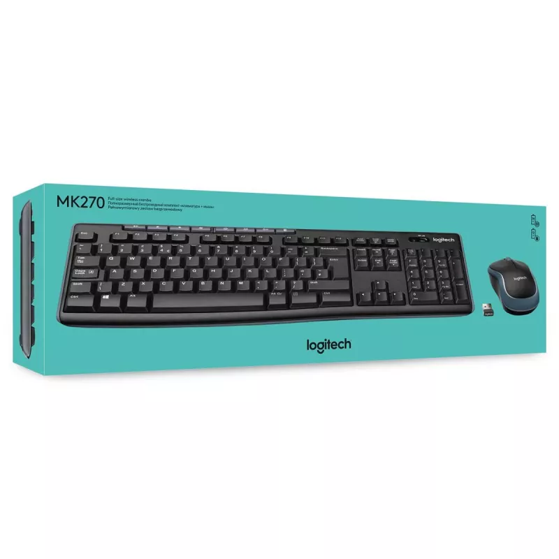 LOGITECH Wireless Desktop Mk270 - Azerty belgická