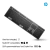 HP 725 Multi-Device nabíjateľná bezdrôtová klávesnica, plná veľkosť (100%), bezdrôtová, RF Wireless + Bluetooth, čierna
