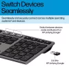 HP 725 Multi-Device nabíjateľná bezdrôtová klávesnica, plná veľkosť (100%), bezdrôtová, RF Wireless + Bluetooth, čierna