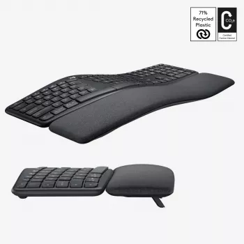 LOGITECH Ergo K860 - bezdrôtová split klávesnica grafitová Qwerty US/International