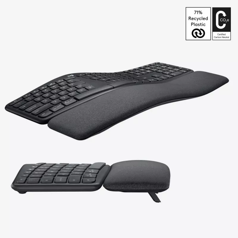LOGITECH Ergo K860 - bezdrôtová split klávesnica grafitová Qwerty US/International