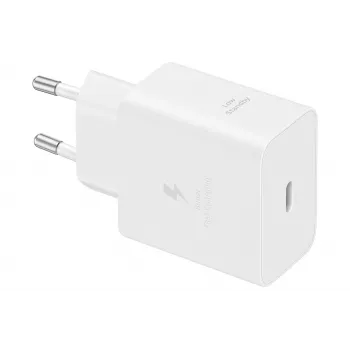 Nabíjačka Samsung EP-T4511 univerzálna biela 45 W USB-C PD 3.0 Super Fast Charging 2.0 interiérová