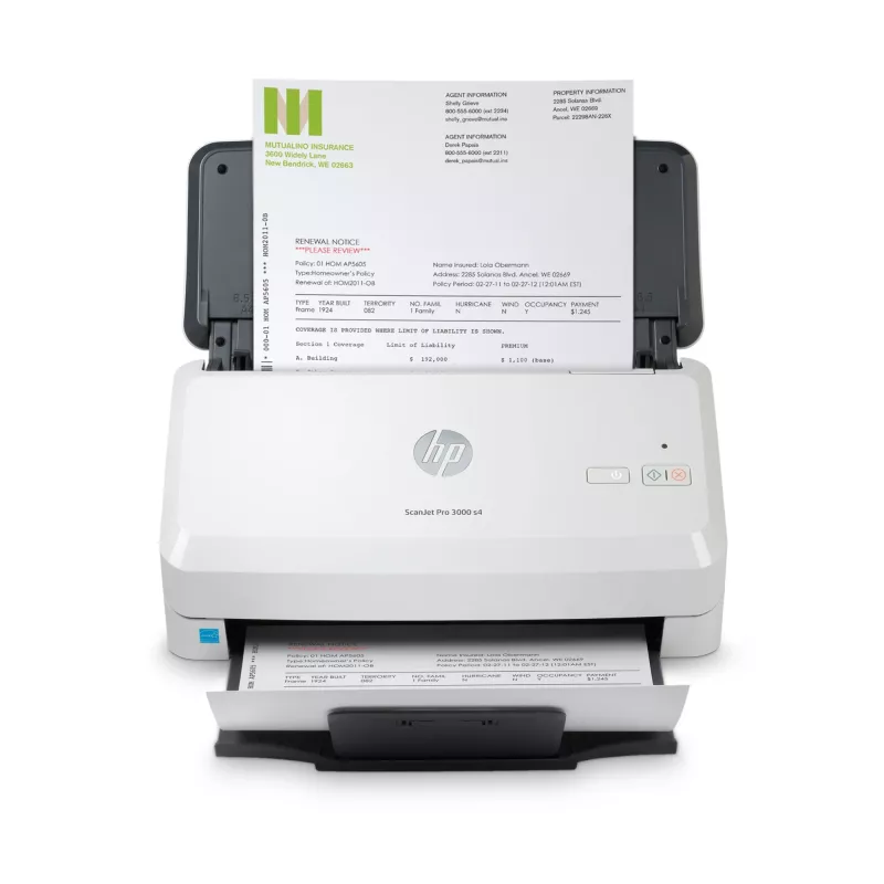HP Scanjet Pro 3000 s4 skener s podávačom 600 x 600 DPI A4 čierny, biely