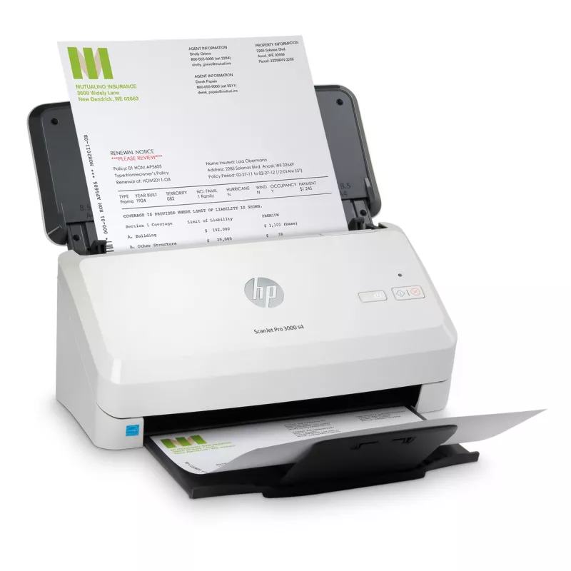 HP Scanjet Pro 3000 s4 skener s podávačom 600 x 600 DPI A4 čierny, biely