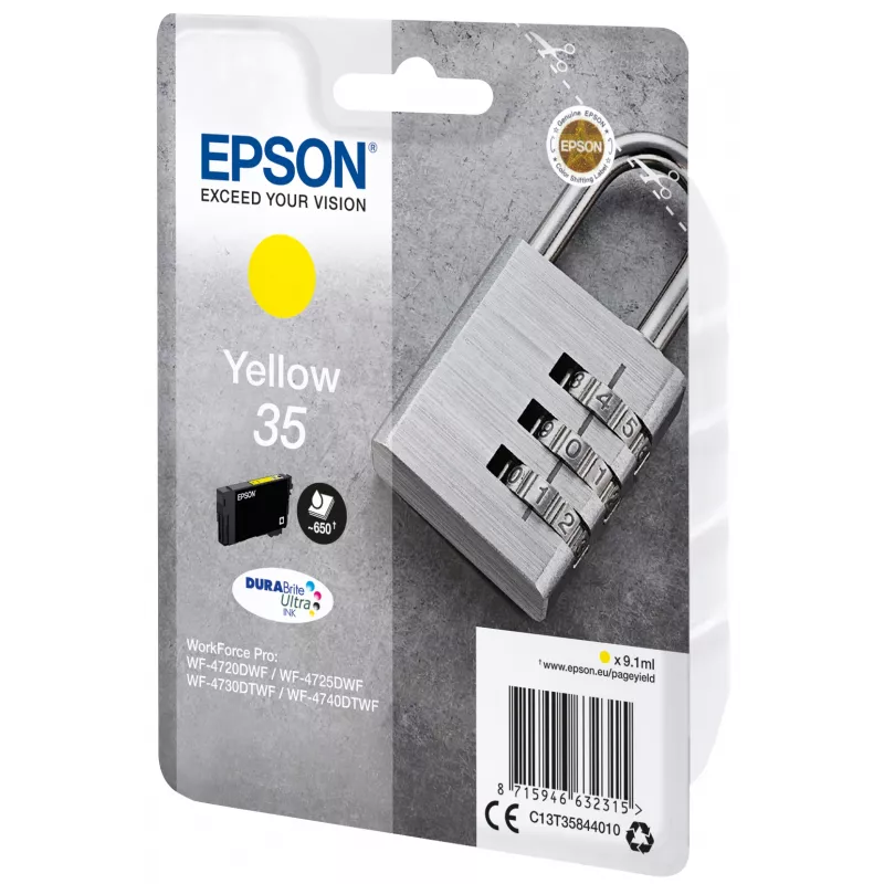 Epson Padlock jednoduché balenie žltá 35 DURABrite Ultra Ink
