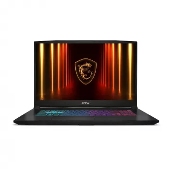 MSI Katana 17 HX B14WFK Intel® Core™ i7 i7-14650HX Laptop 43,9 cm (17,3 inch) Full HD 16 GB DDR5-SDRAM 1 TB SSD NVIDIA GeForce RTX 5060 Wi-Fi 6E (802.11ax) Windows 11 Home čierna