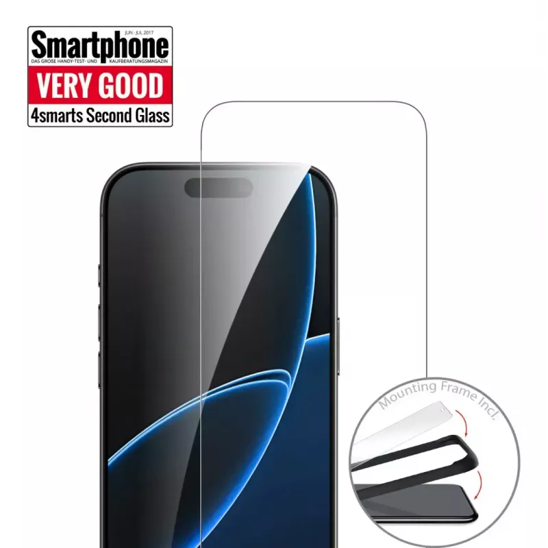 4smarts Second Glass Clear ochranná fólia displeja Apple iPhone 17 Air tvrdené sklo