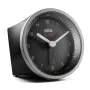 Braun BC07SB-DCF kremenný budík čierny, strieborný