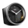 Braun BC07SB-DCF kremenný budík čierny, strieborný