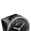 Braun BC07SB-DCF kremenný budík čierny, strieborný