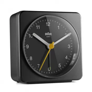 Braun BC03B kremenný budík čierny