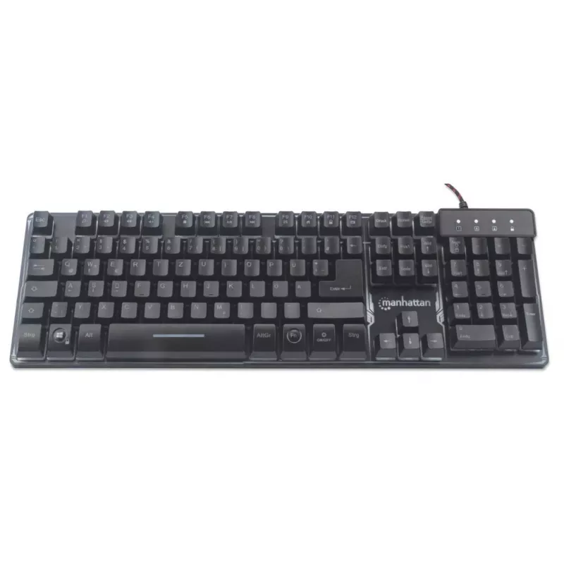 USB klávesnica Manhattan Gaming Metal Base Edition