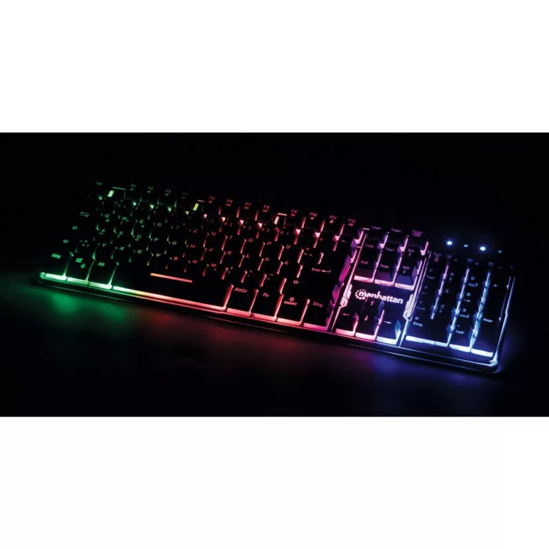 USB klávesnica Manhattan Gaming Metal Base Edition