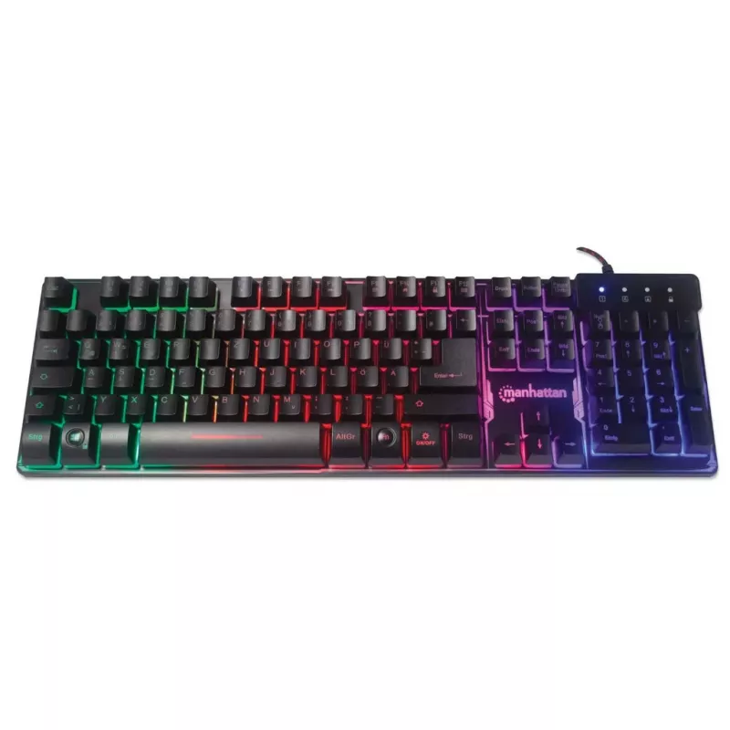 USB klávesnica Manhattan Gaming Metal Base Edition