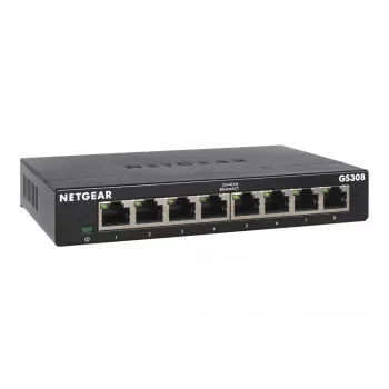 NETGEAR GS308-300PES sieťový switch unmanaged L2 Gigabit Ethernet (10/100/1000) čierny