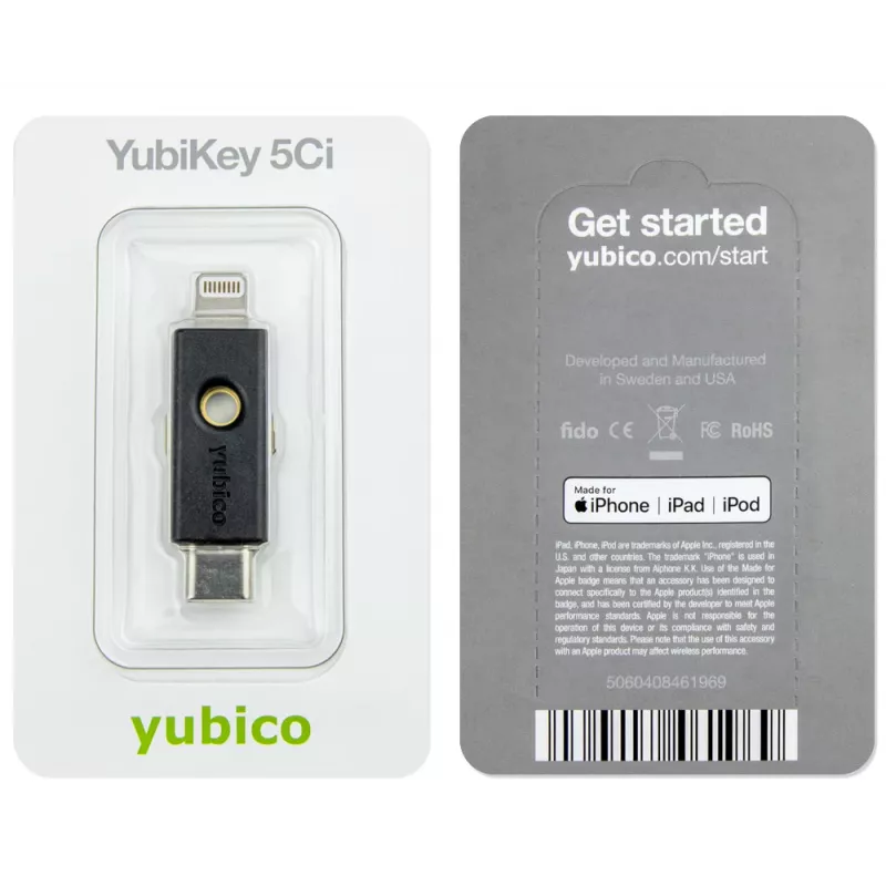 Bezpečnostný kľúč Yubico YubiKey 5Ci