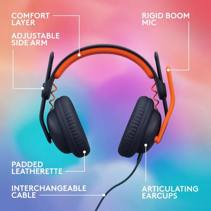 LOGITECH Zone Learn – USB-C – headset – On Ear – Classic Blue